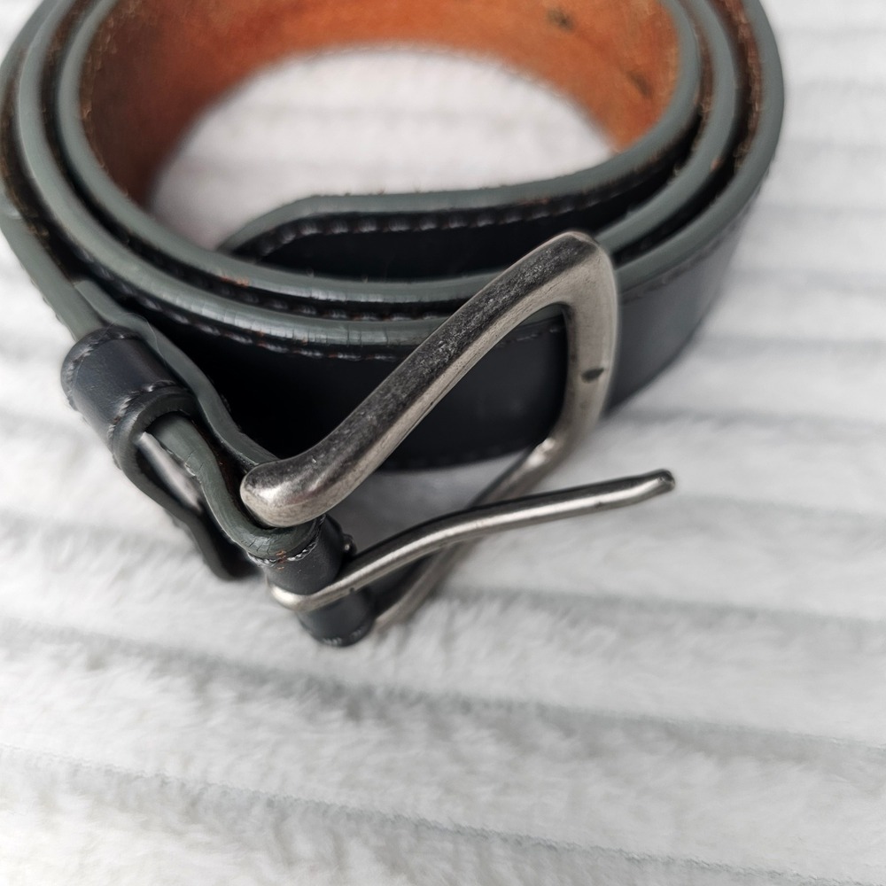 Levi's Mens Genuine Leather Belt 38 Black Classic Western Workwear Western